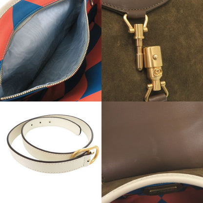 Gucci Vault Vintage Jackie Suede Leather Brown Khaki Shoulder Bag 1220 Gucci