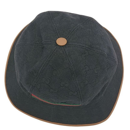 Gucci Bucket Hat Bucket Hat GG Canvas L Size Black Men's