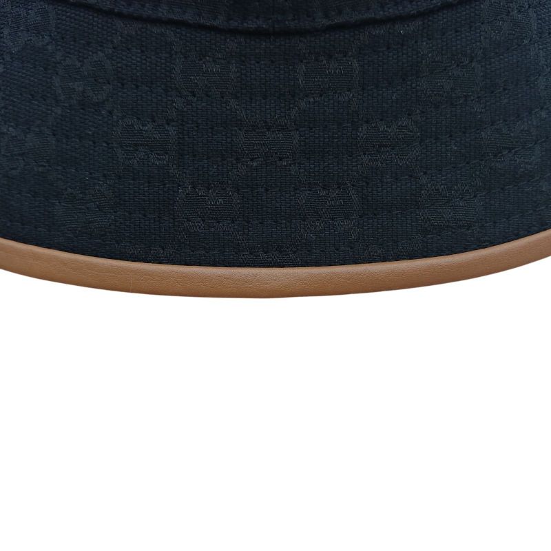 Gucci Bucket Hat Bucket Hat GG Canvas L Size Black Men's