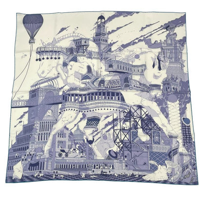 Piece Hermes Carre 90 Scarf Silk Hippopolis UGO Gattoni Ipopolis Ugo Gattoni