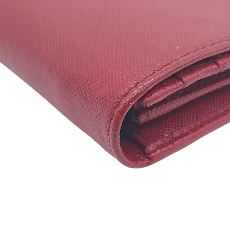 Prada Chain Wallet Leather Chain Shoulder Red Box Card