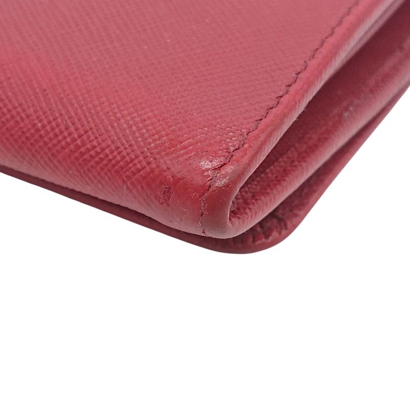 Prada Chain Wallet Leather Chain Shoulder Red Box Card