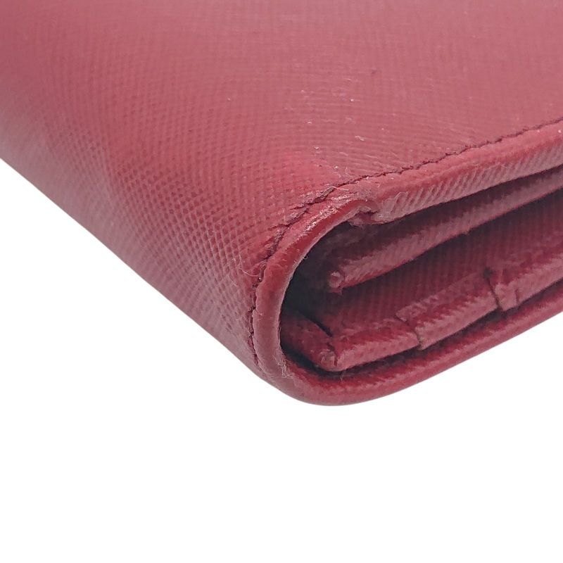 Prada Chain Wallet Leather Chain Shoulder Red Box Card