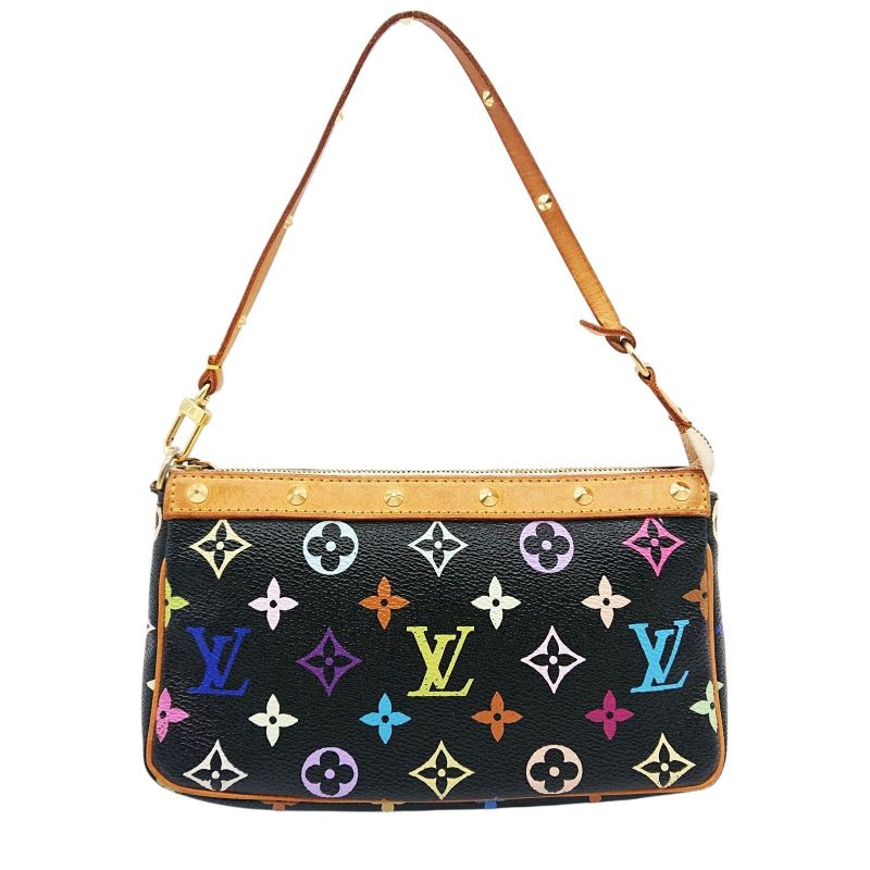 Louis Vuitton Pochette Accessoires Multicolor Black Noir Black