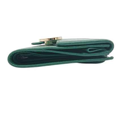 Gucci Folded Wallet GG Interlocking Green W Hook