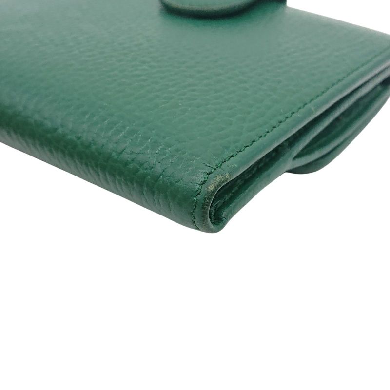 Gucci Folded Wallet GG Interlocking Green W Hook