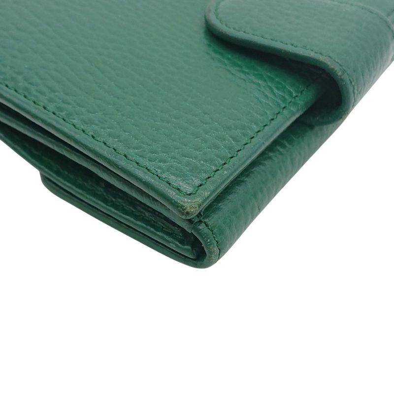Gucci Folded Wallet GG Interlocking Green W Hook
