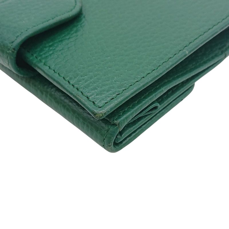 Gucci Folded Wallet GG Interlocking Green W Hook