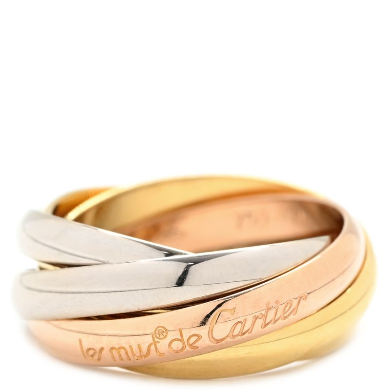Cartier Ring Trinity Ring 18k White Gold 18k Yellow Gold 18k Pink Gold White
