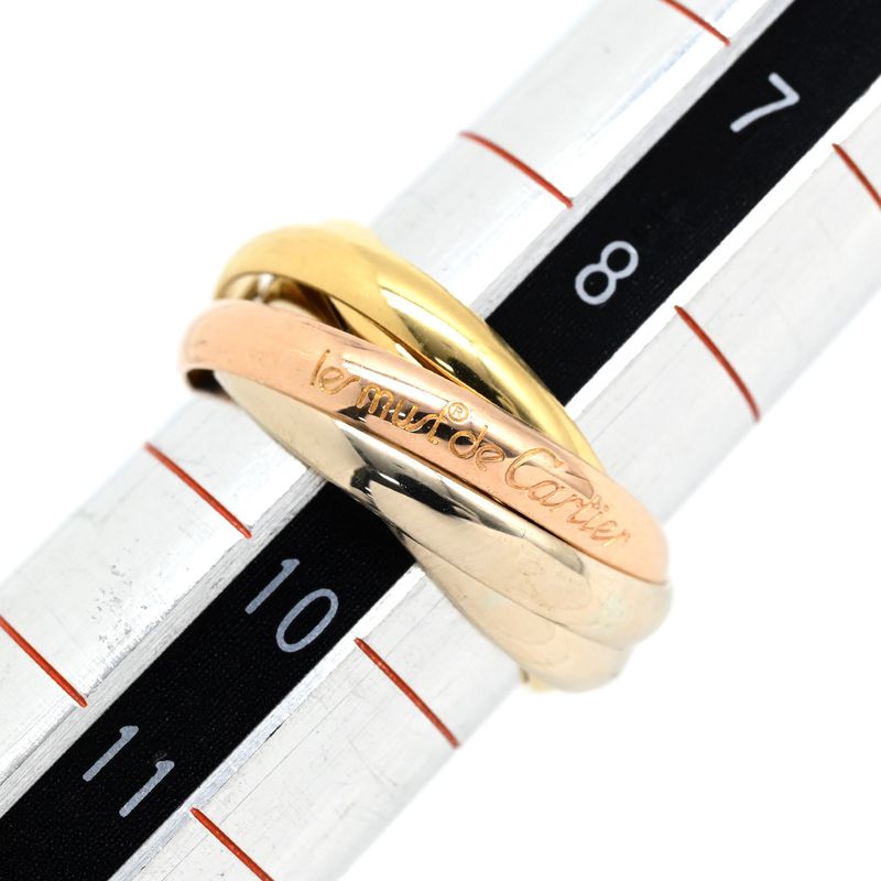 Cartier Ring Trinity Ring 18k White Gold 18k Yellow Gold 18k Pink Gold White