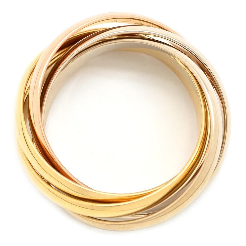 Cartier Ring Trinity Ring 18k White Gold 18k Yellow Gold 18k Pink Gold White