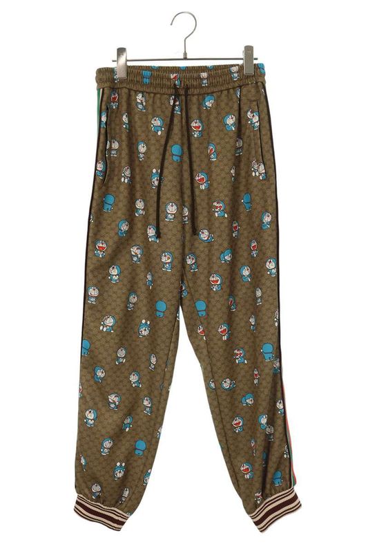 Gucci 654941 Xjdex X Character GG All Over Pattern Track Long Pants Men's S