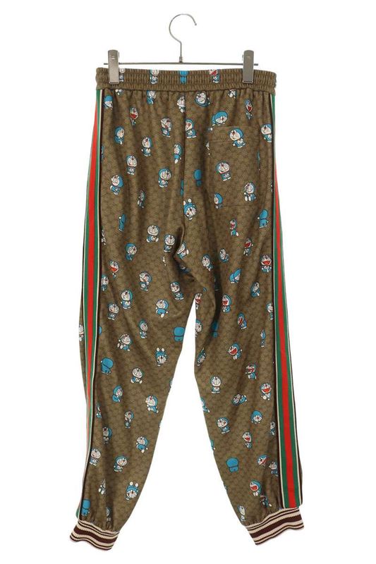 Gucci 654941 Xjdex X Character GG All Over Pattern Track Long Pants Men's S