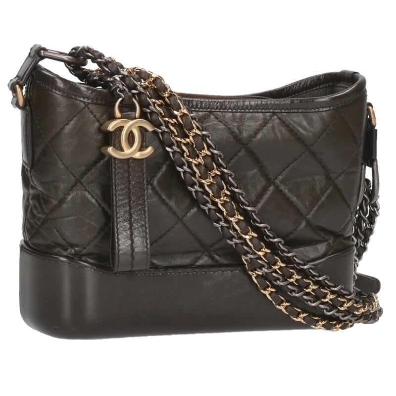 Chanel Gabrielle De Chanel Small Hobo Leather Shoulder Bag Men's