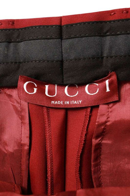 Gucci 25SS 828769 Z7ao2 Oversized Slit Slacks Long Pants Women 36