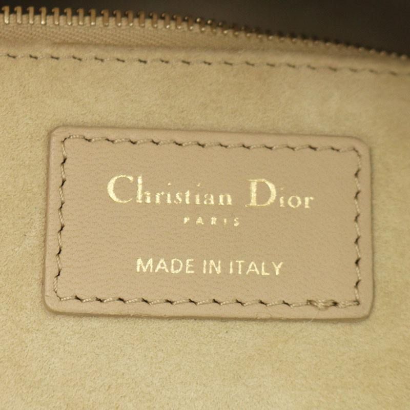 Christian Dior M0565ocea Lady Dior Quilted 2wayleather Handbag Ladies Medium