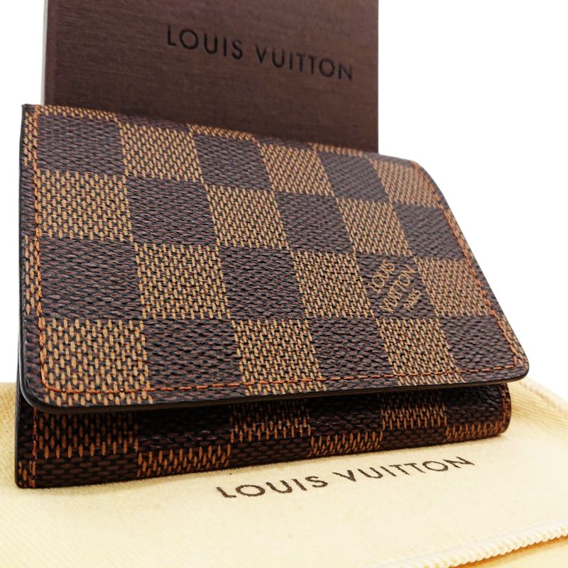 Louis Vuitton Card Case Business Card Holder Damier Enveloppe Carte De Visite