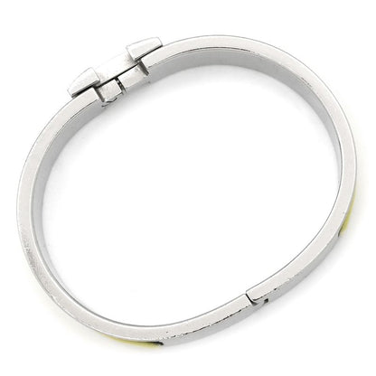 Hermes Bracelet Click H PM Metal Enamel Yellow X Silver Hardware H Bracelet [box