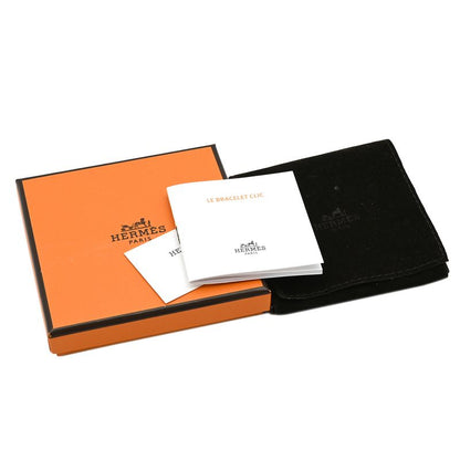 Hermes Bracelet Click H PM Metal Enamel Yellow X Silver Hardware H Bracelet [box