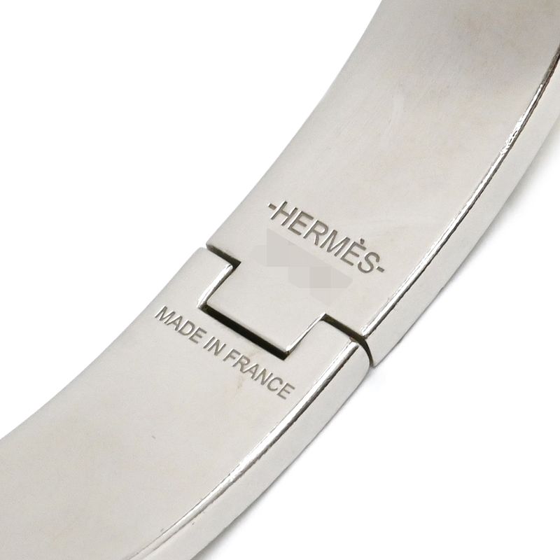 Hermes Bracelet Click H PM Metal Enamel Yellow X Silver Hardware H Bracelet [box