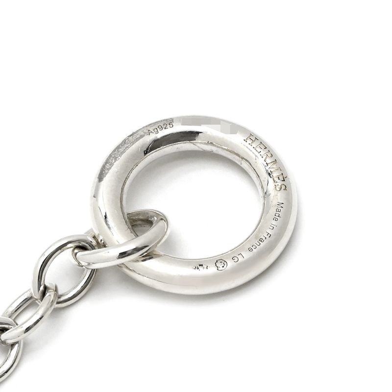 Hermes Necklace Chaine D'ancre Leponse TGM Silver 925 Silver Lg Star Ring
