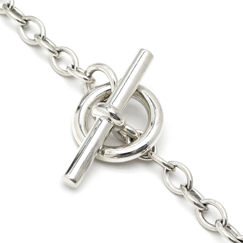 Hermes Necklace Chaine D'ancre Leponse TGM Silver 925 Silver Lg Star Ring