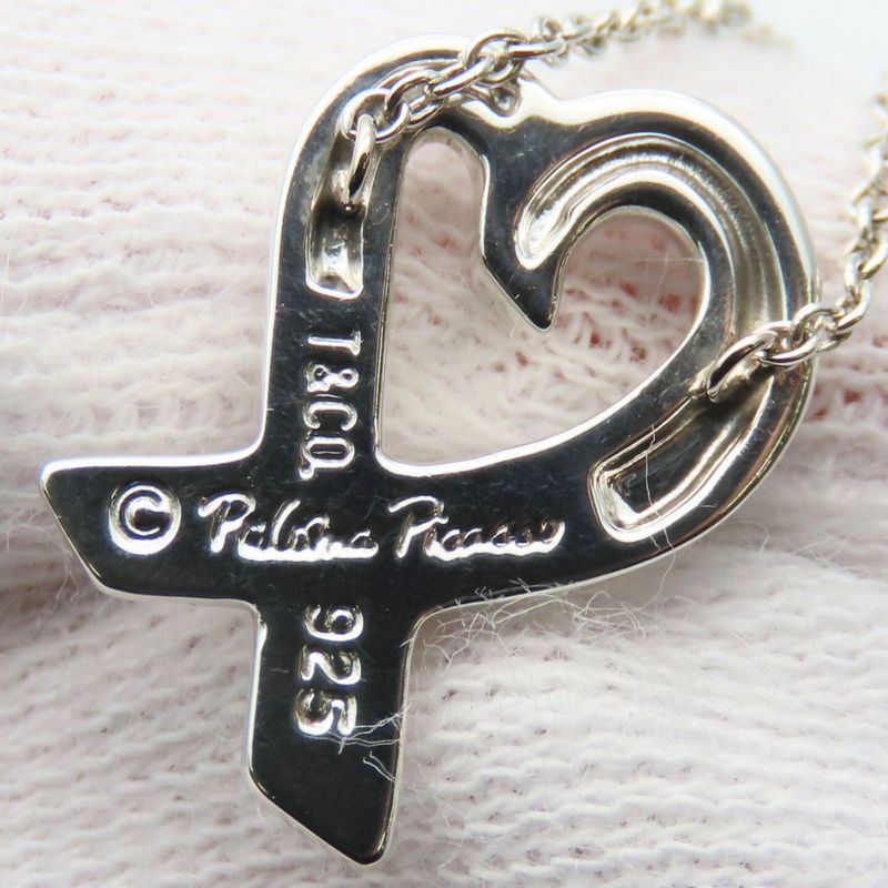 Tiffany & Co Necklace Loving Heart 925 Silver Approx 2.8g Silver Paloma Picasso