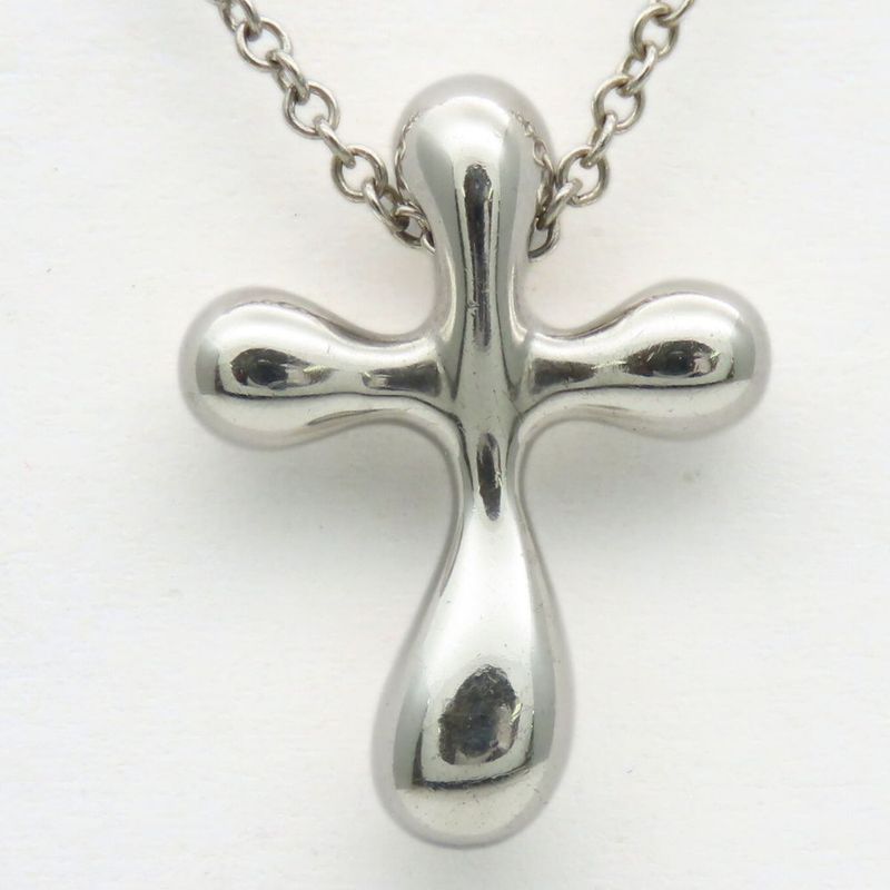 Tiffany & Co Necklace Small Cross 925 Silver Approx 2.7g Silver Elsa Peretti