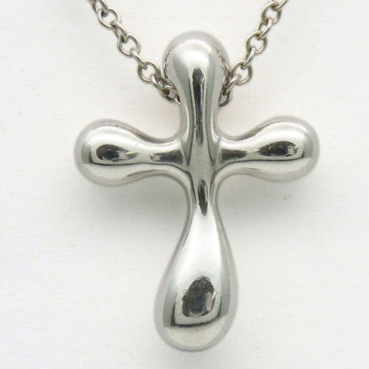 Tiffany & Co Necklace Small Cross 925 Silver Approx 2.7g Silver Elsa Peretti