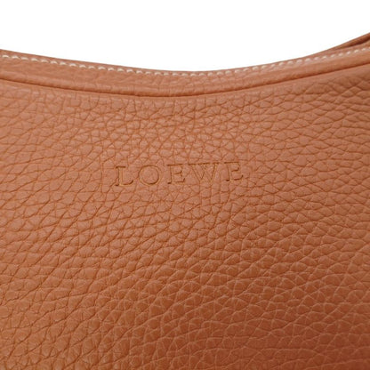 Loewe 2way Shoulder Bag Handbag Logo Shape Push Leather Round Shape