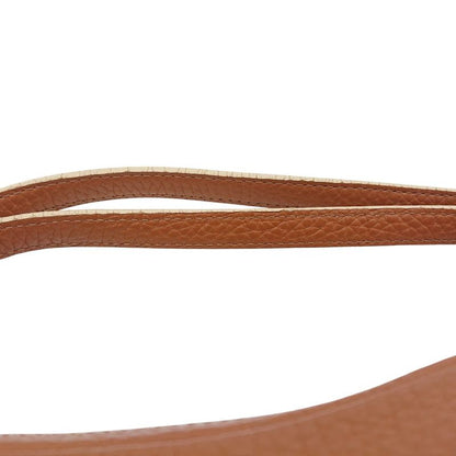 Loewe 2way Shoulder Bag Handbag Logo Shape Push Leather Round Shape