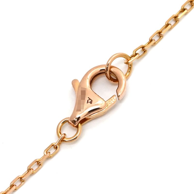 Cartier Necklace Logo Double C 18k Pink Gold Diamonds Pink Gold Au750 18k 18k