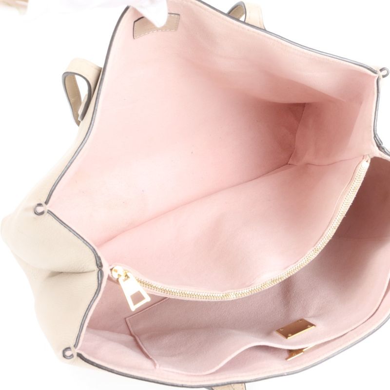 Louis Vuitton With RFID Lock Me Shopper Tote Bag Leather Shoulder M57346 A4