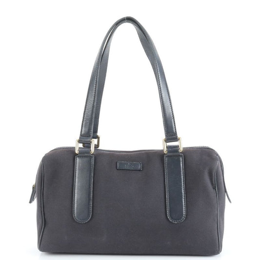 Gucci Leather Tote Bag Mini Boston Shoulder Hand 257289 Black Women's RCE Cy32-3