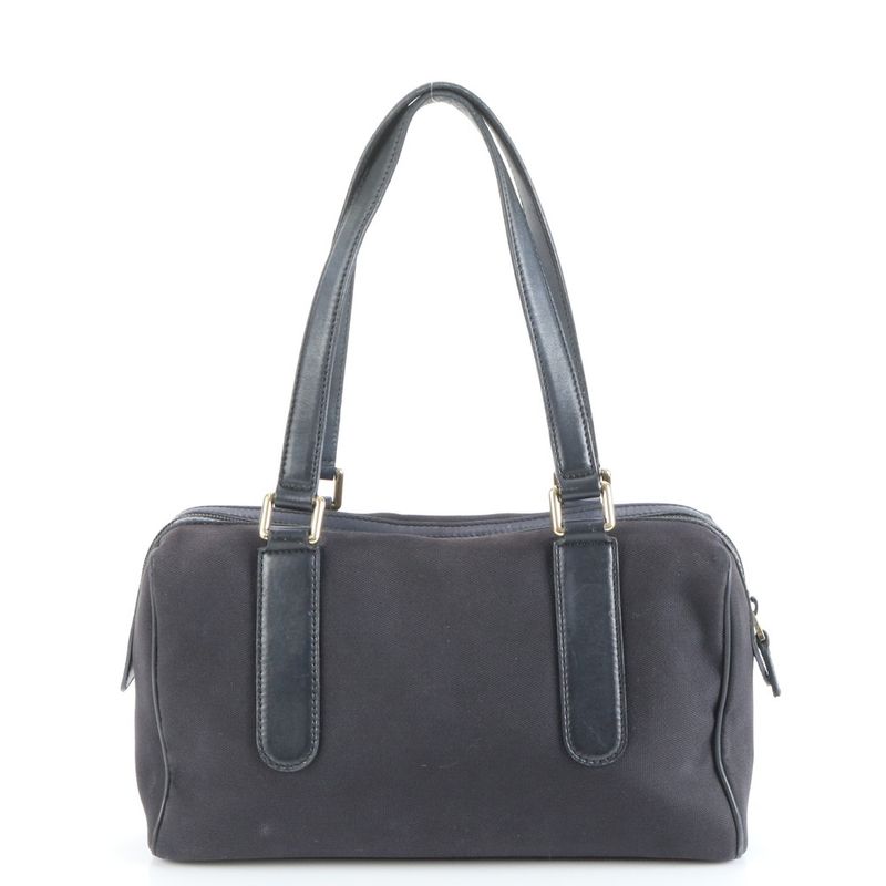 Gucci Leather Tote Bag Mini Boston Shoulder Hand 257289 Black Women's RCE Cy32-3