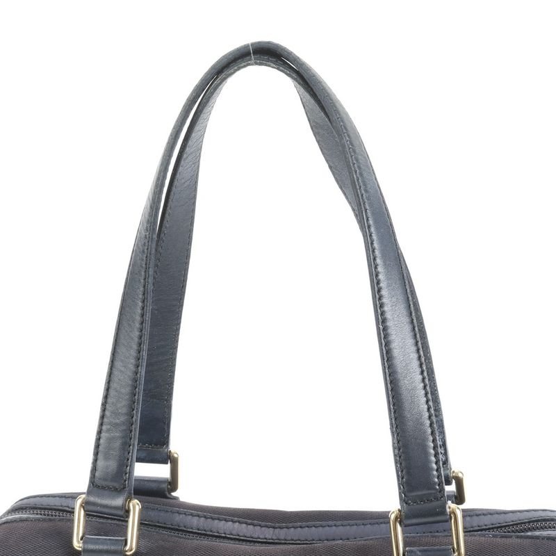 Gucci Leather Tote Bag Mini Boston Shoulder Hand 257289 Black Women's RCE Cy32-3