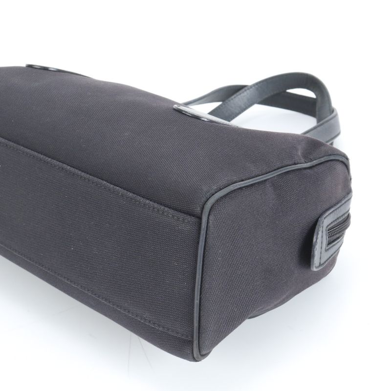 Gucci Leather Tote Bag Mini Boston Shoulder Hand 257289 Black Women's RCE Cy32-3