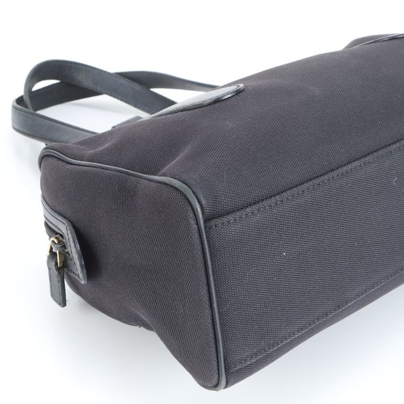 Gucci Leather Tote Bag Mini Boston Shoulder Hand 257289 Black Women's RCE Cy32-3