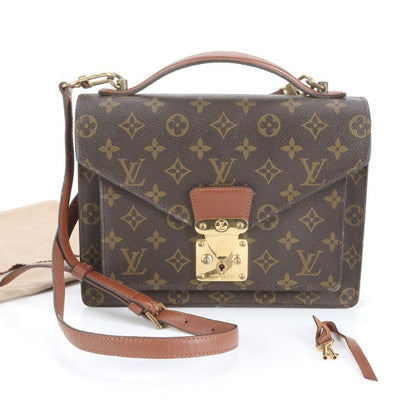 Louis Vuitton Monogram Monceau 26 M51187 Leather 2WAY Shoulder Bag Crossbody