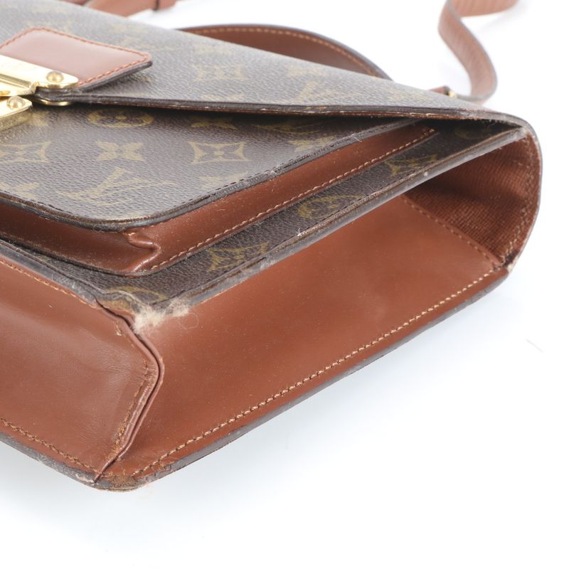 Louis Vuitton Monogram Monceau 26 M51187 Leather 2WAY Shoulder Bag Crossbody
