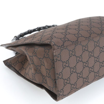 Gucci GG Bamboo Tote Bag Shoulder Brown 002 1010 A4 Ladies EEE Cy28-2