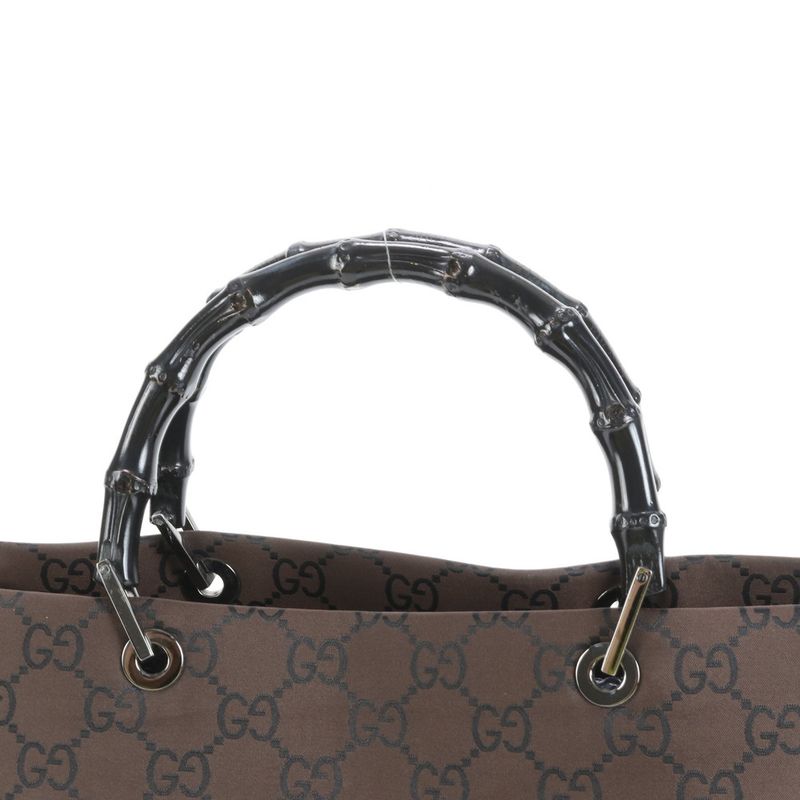 Gucci GG Bamboo Tote Bag Shoulder Brown 002 1010 A4 Ladies EEE Cy28-2