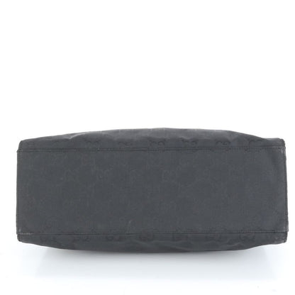 Gucci Bamboo GG Canvas 002 1010 Leather Tote Bag Shoulder Hand Black Women's