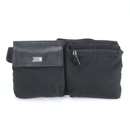 Gucci Leather Waist Bag Waist Pouch Body Bag 28566 Black Shoulder Men's CEE