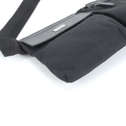 Gucci Leather Waist Bag Waist Pouch Body Bag 28566 Black Shoulder Men's CEE