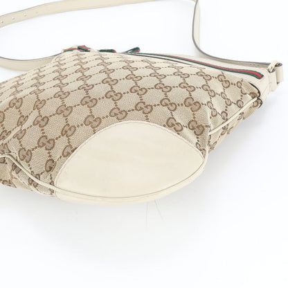 Gucci GG Canvas Sherry Line Mayfair Ribbon 257065 Leather Shoulder Bag Crossbody