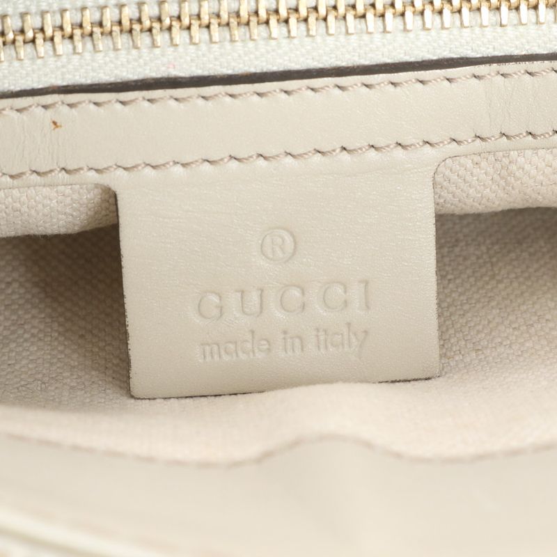 Gucci GG Canvas Sherry Line Mayfair Ribbon 257065 Leather Shoulder Bag Crossbody