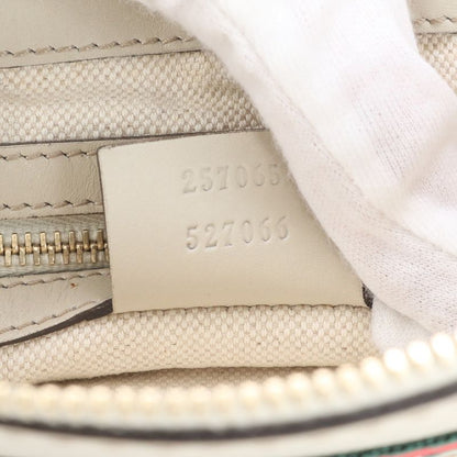 Gucci GG Canvas Sherry Line Mayfair Ribbon 257065 Leather Shoulder Bag Crossbody