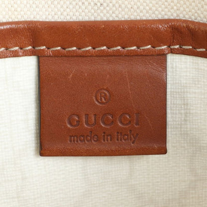 Gucci GG Supreme Sherry Line 211134 Leather Tote Bag Shoulder A4 Brown Women