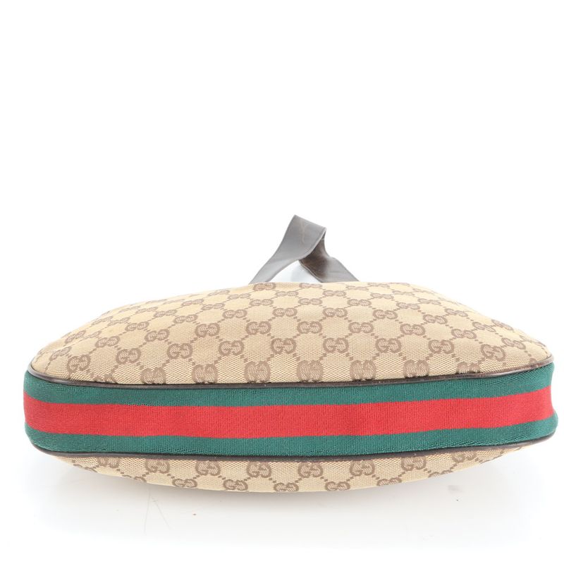 Gucci GG Canvas Sherry Line Leather Shoulder Bag Shoulder One Shoulder 001-3315